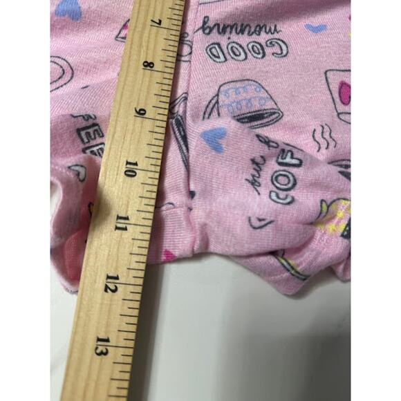 Secret Treasures Pajama Set Size M Top Large Bottom Coffee Tank Top Shorts Pink - Picture 11 of 13